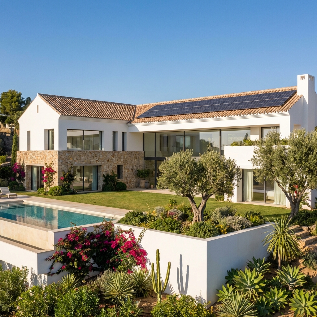 Solar Powered Spanish Villa